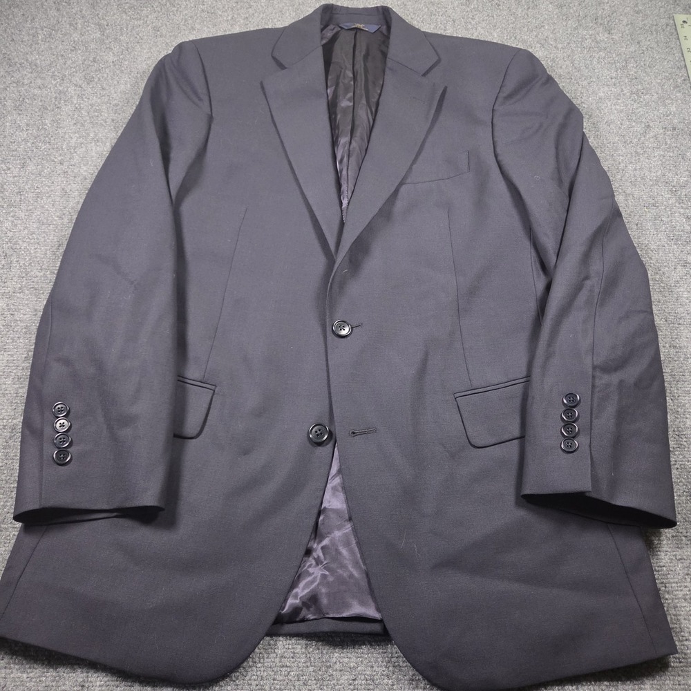 Brooks Brothers 346 Stretch Mens Two Button Blazer Jacket Navy Blue Size 40R